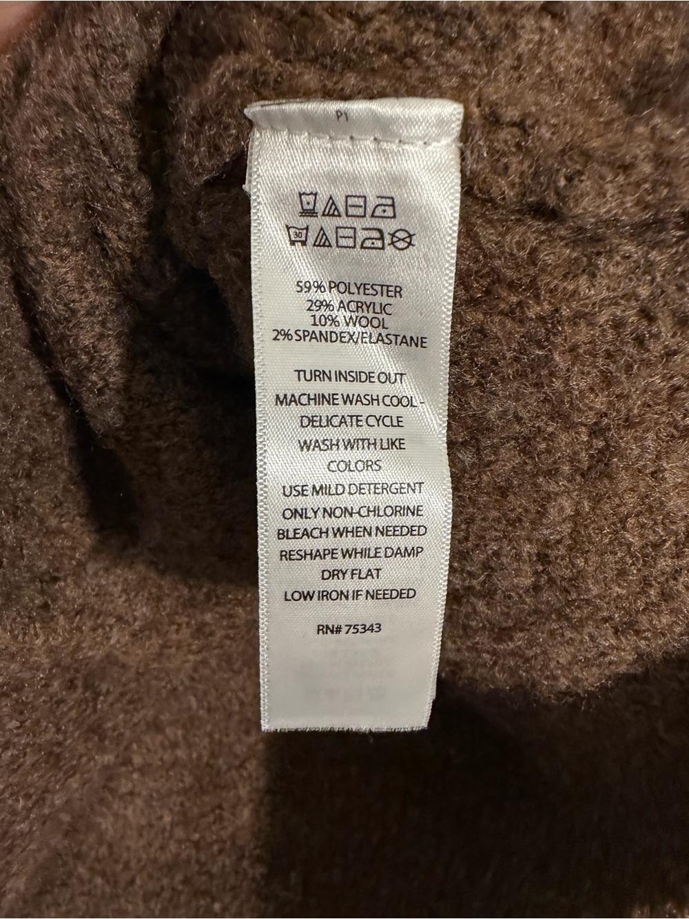 Rachel Zoe Button Front Sweater Vest XL Brown - Picture 4 of 8